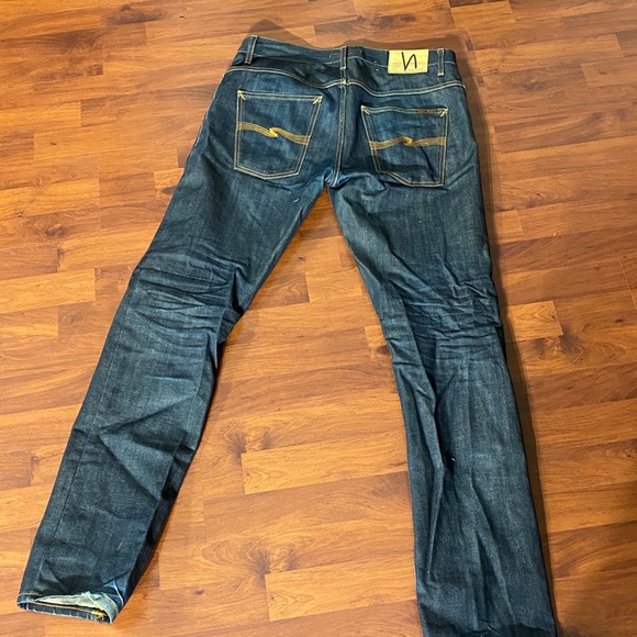 Nudie Jeans Hank Rey Raw Denim Size 32 W 34 L - Picture 3 of 4